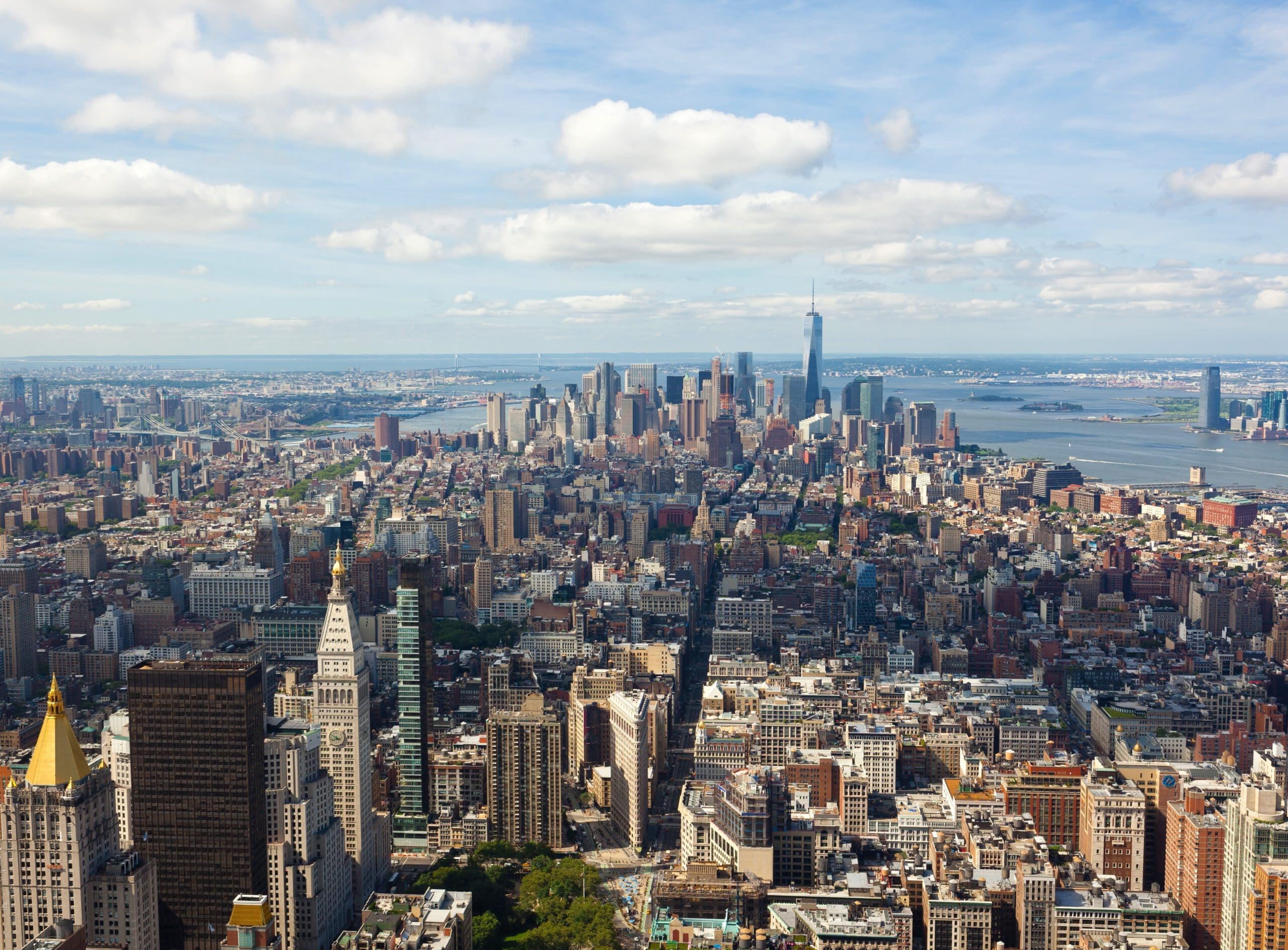 Cityscape view of Manhattan, New York City. Utsiktsplatser med panoramavyer: Din guide till New Yorks bästa vyer