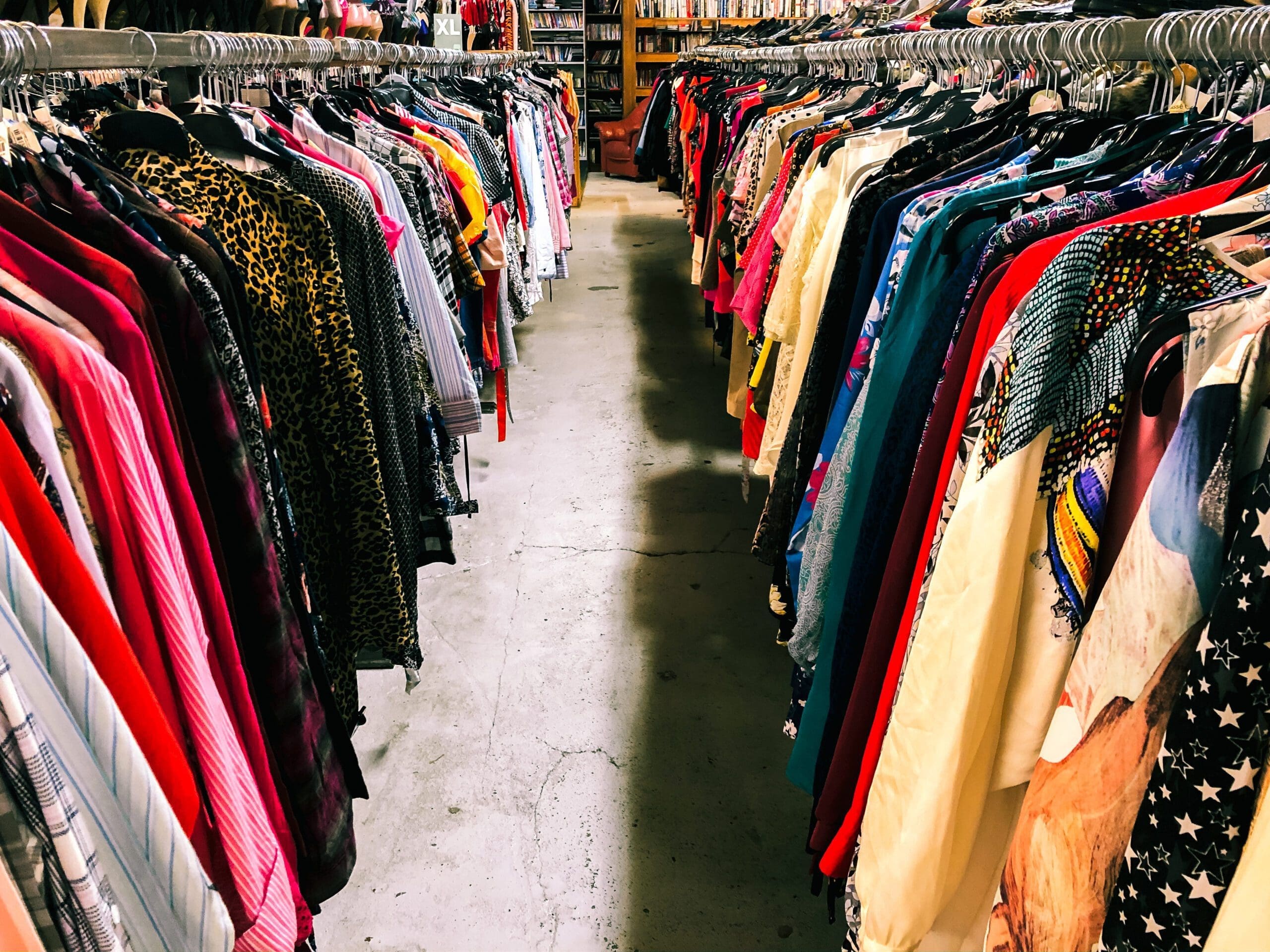 Clothes in second hand